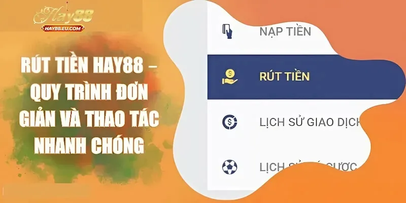Hướng dẫn các bước rút tiền Hay88 về tài khoản ngân hàng